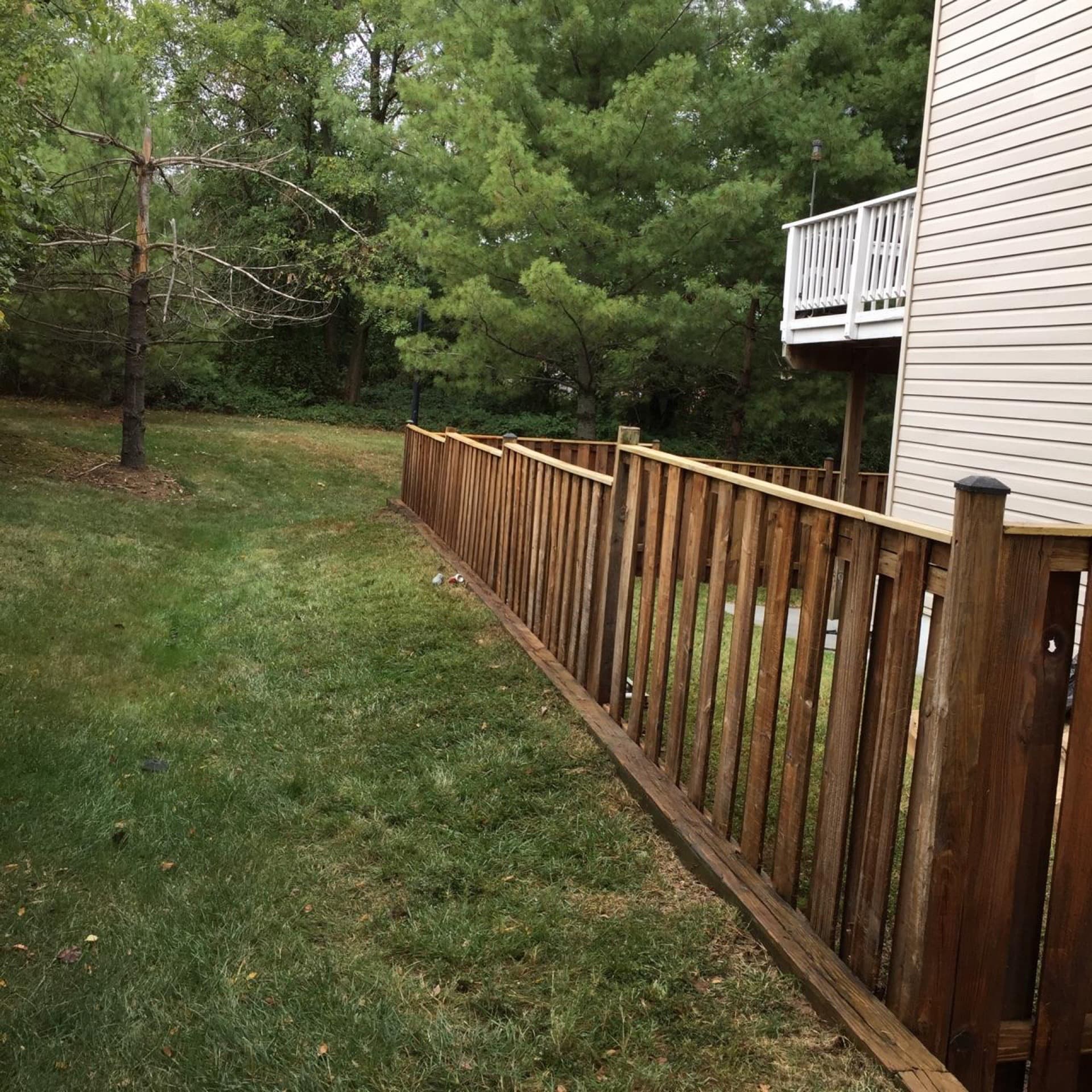 Wood fence project — Alexandria, VA